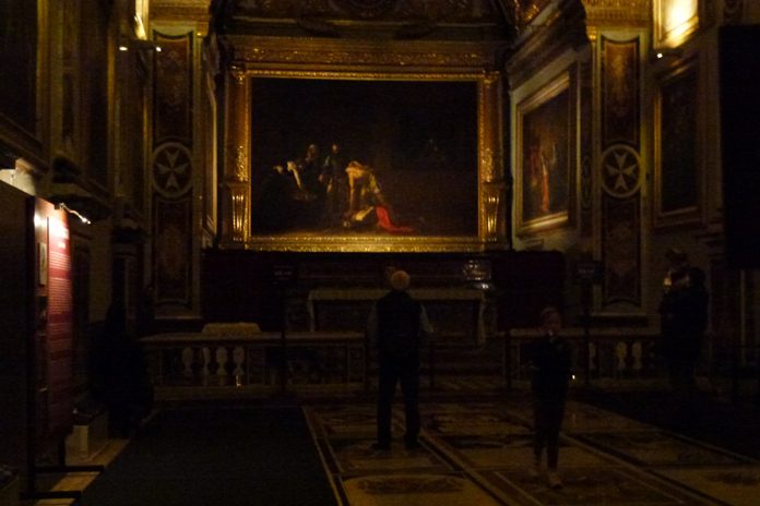 Malta La Valletta Caravaggio decollazione San Giovanni Battista