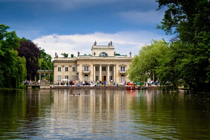 Varsavia Palazzo sull'acqua Parco Lazienki