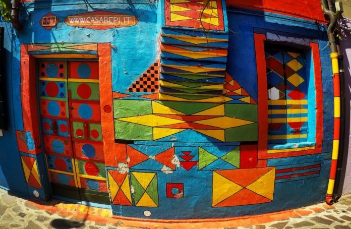 Venezia Burano casa di Bepi Suà