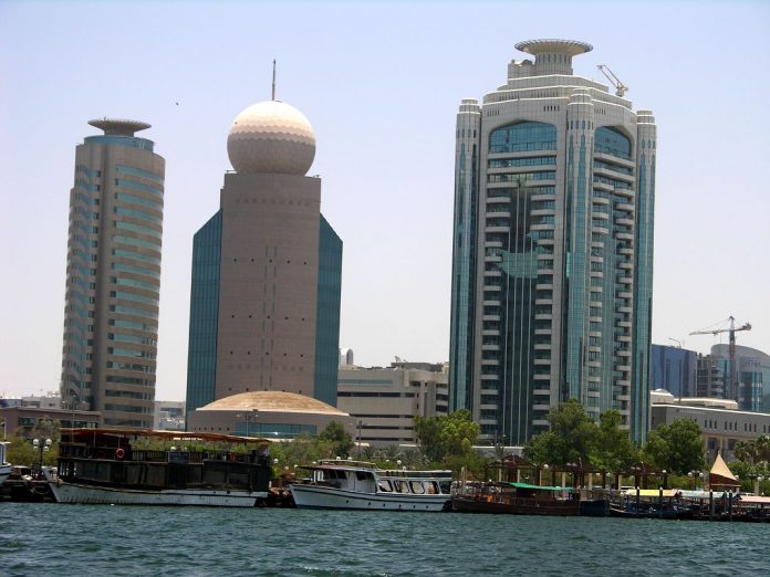 Dubai Deira Etisalat Tower and Dubai Creek Tower