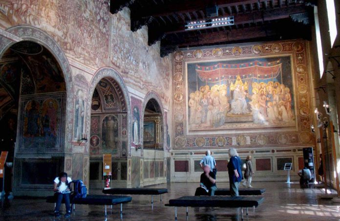 Siena Museo Civico e la Sala del Mappamondo